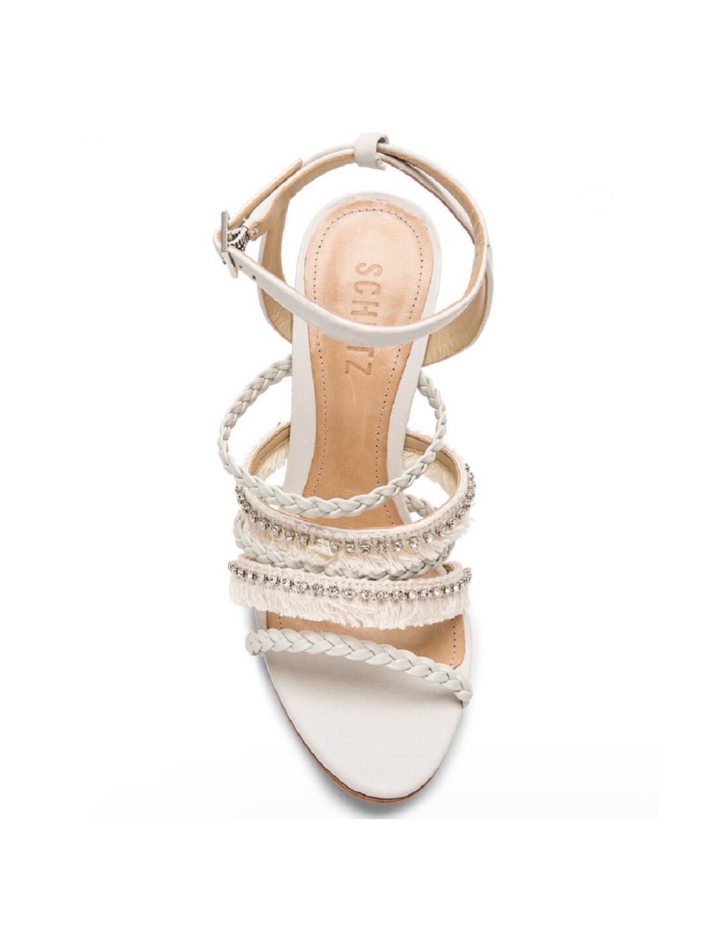 NEW SCHUTZ REVOLVE IVORY SANDALS - Picture 11 of 13